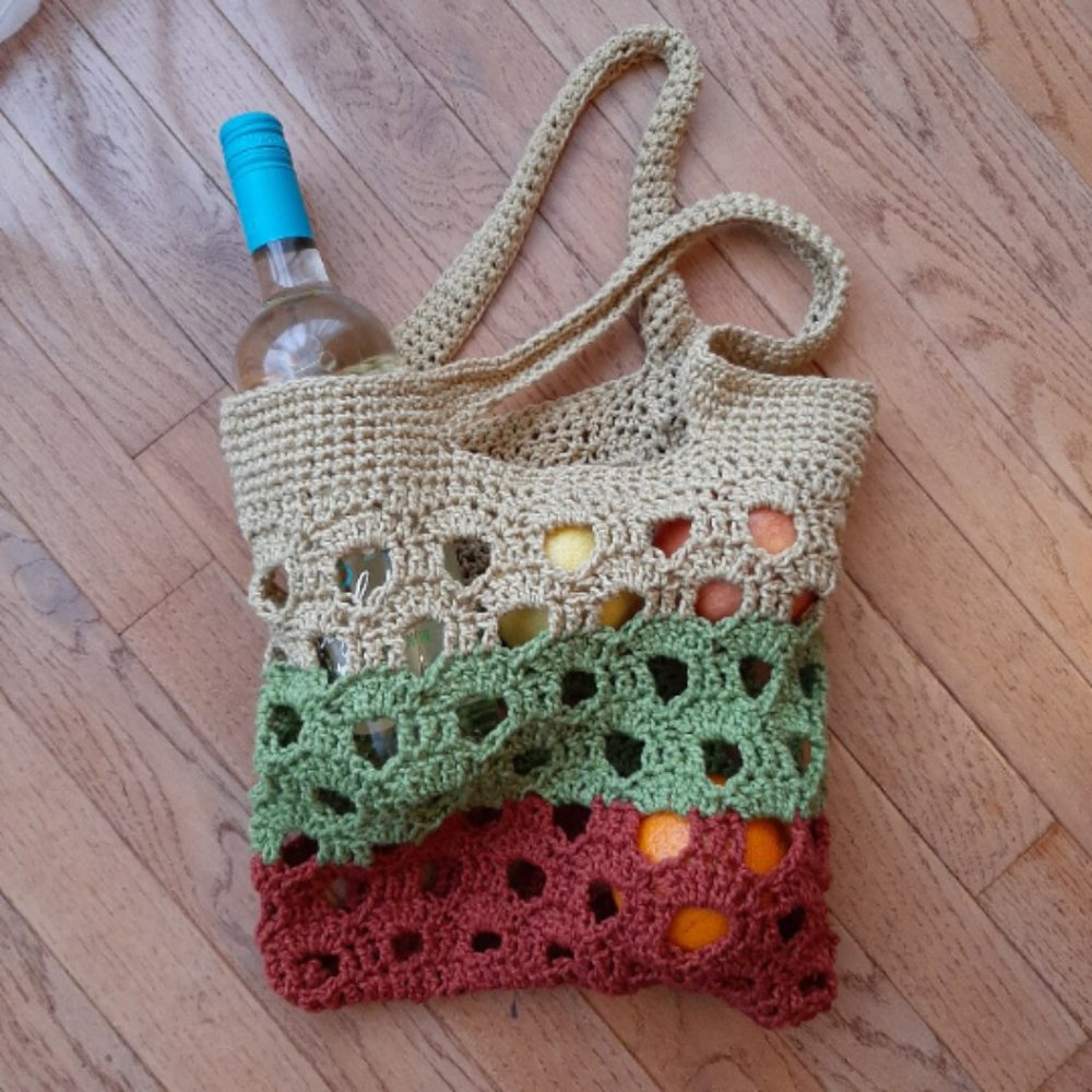 Tote Market Bag Ecofriendly Reusable Grocery Farmers Market French